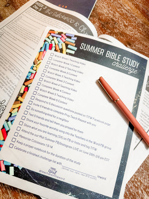 Summer Teacher Bible Study Challenge