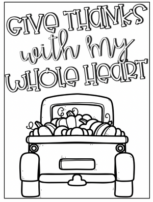 Thanksgiving Reading Plan