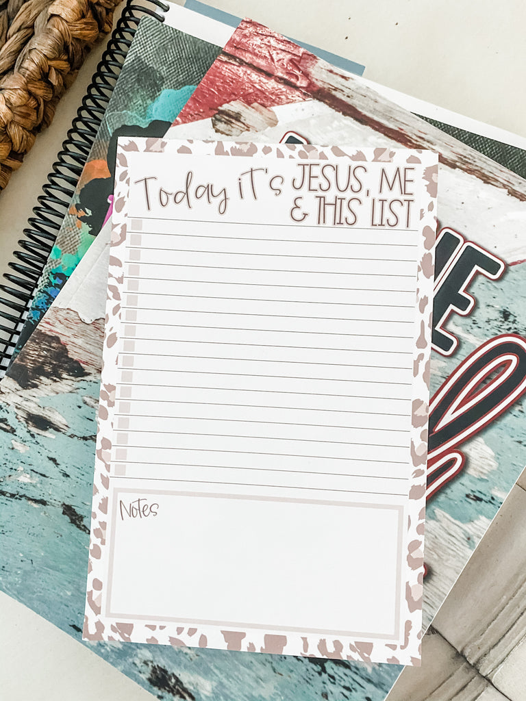 Jesus, Me, & This List Notepad